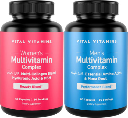 Vital Vitamins Women's Multivitamin Complex + Men's Multivitamin Complex