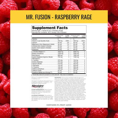 Nutrithority - Mr. Fusion Pump Pre Workout Powder (Pineapple Punch)