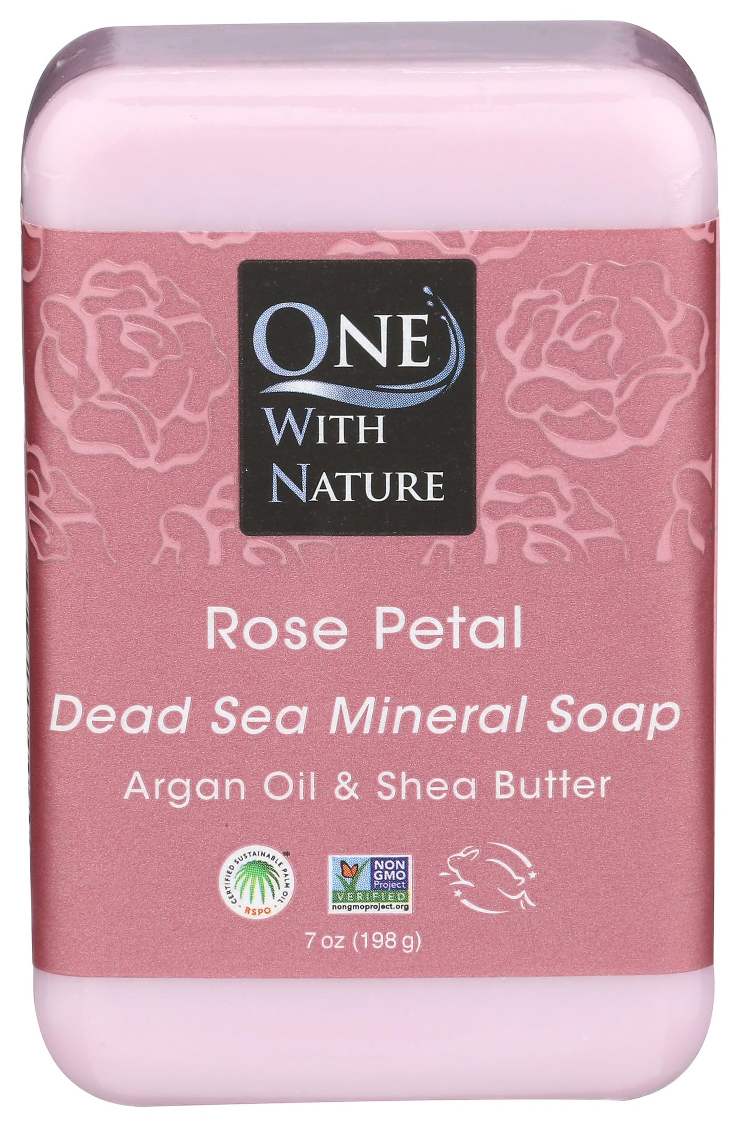 One With Nature Dead Sea Mineral Soap, Lemon Sage, 7-Ounces (Pack of 6)