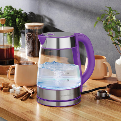 Speed-Boil Electric Kettle - 1.7L Water Boiler 1500W, Coffee & Tea Kettle Borosilicate Glass