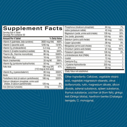 Nature's Sunshine Mega-Chel, 120 Tablets, Complete Vitamin with Powerful Antioxidants, Herbs, Vitamins, Minerals, and Amino Acids That Support The Circulatory System