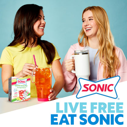 Sonic Singles to Go Powdered Drink Mix, Ocean Water, 6 Sticks per Box, 3 Boxes included (18 Sticks Total)