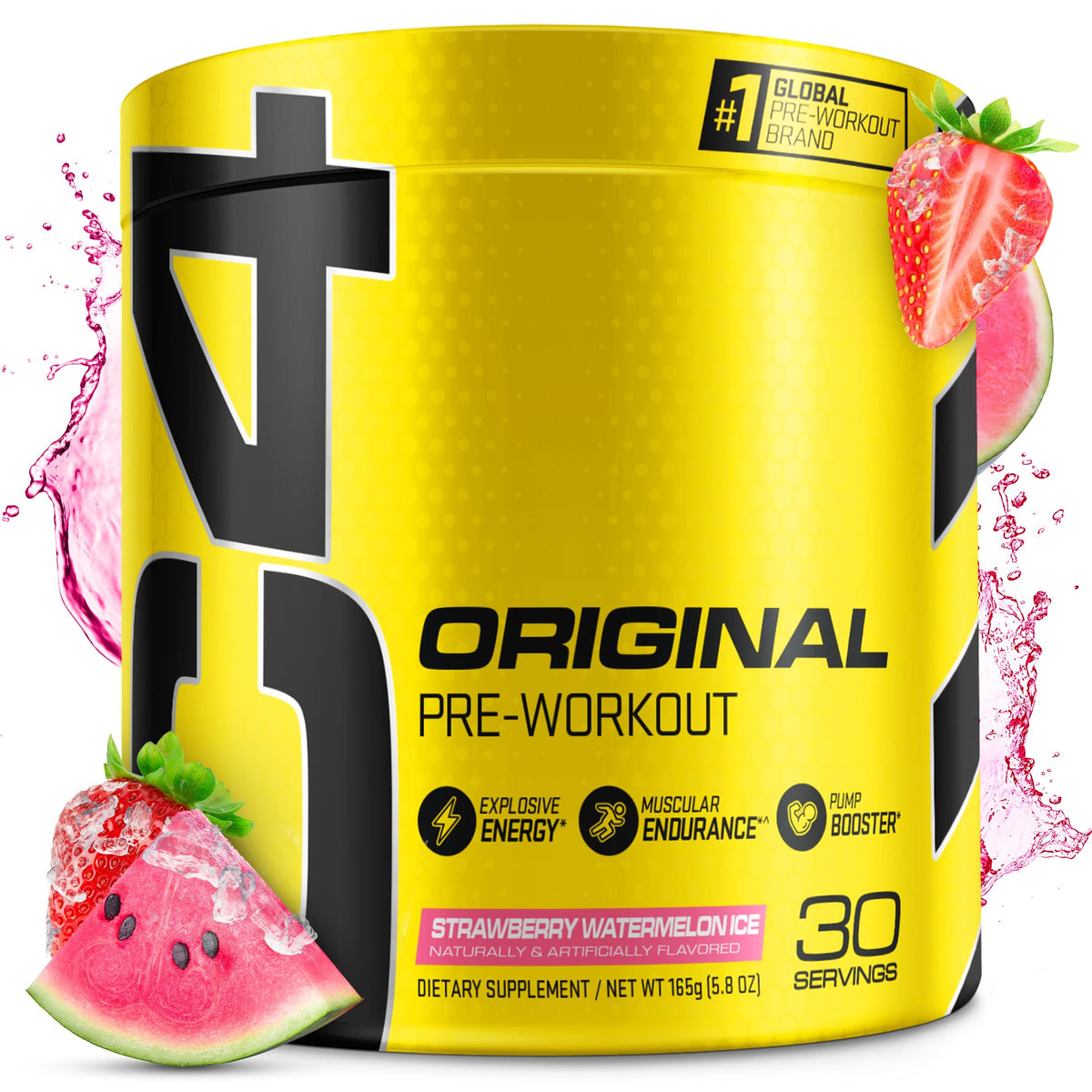 Cellucor C4 Original Pre Workout Powder Strawberry Watermelon Ice Sugar Free Preworkou