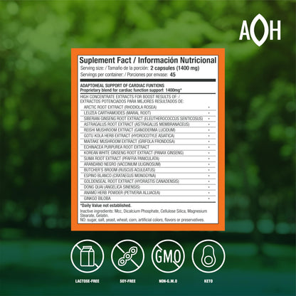 ADAPTOHEAL Circuheal Circulatory Support Ginkgo, Astragalus (180 Caps)