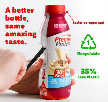Premier Protein Shake, 30g Protein, 1g Sugar,24 Vitamins&Minerals Nutrients to Support