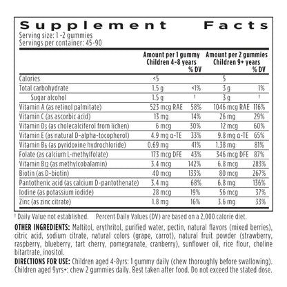 Igennus Methylated Kids Multivitamin Gummies, Age 4+, 90 Gummies | Clean Label & Third Party Tested, No Artificial Sweeteners or Flavors, Sugar Free, Natural Berry Flavor, Non-GMO, Halal