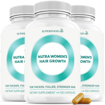 Women's Balance Hair Growth Supplements, Ages 45 and Up, Customer Proven for Visibly Thicker Hair and Scalp Coverage, Soy-Free, Made with 26 Ingredients including Beta Carotenes - 2 Month Supply