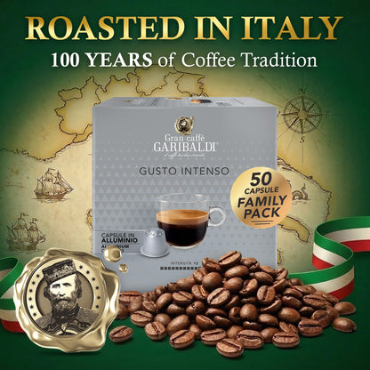 Gran Caffè Garibaldi Espresso Pods, Decaffeinato, 50Count