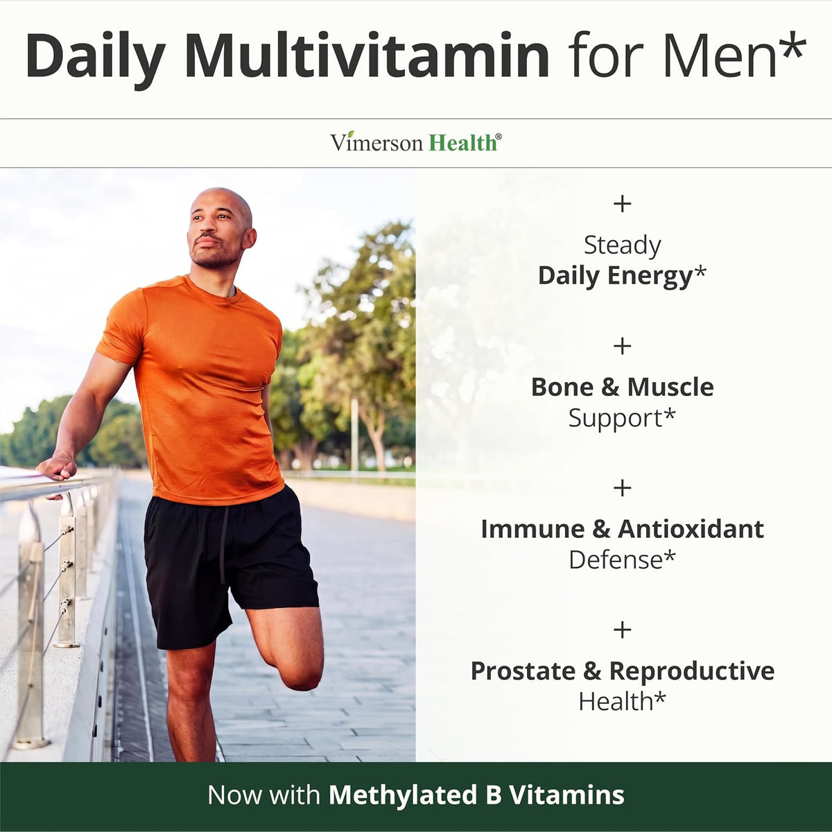 Multivitamin for Men – Methylated Multivitamin – Daily Wellness – 60 Caps
