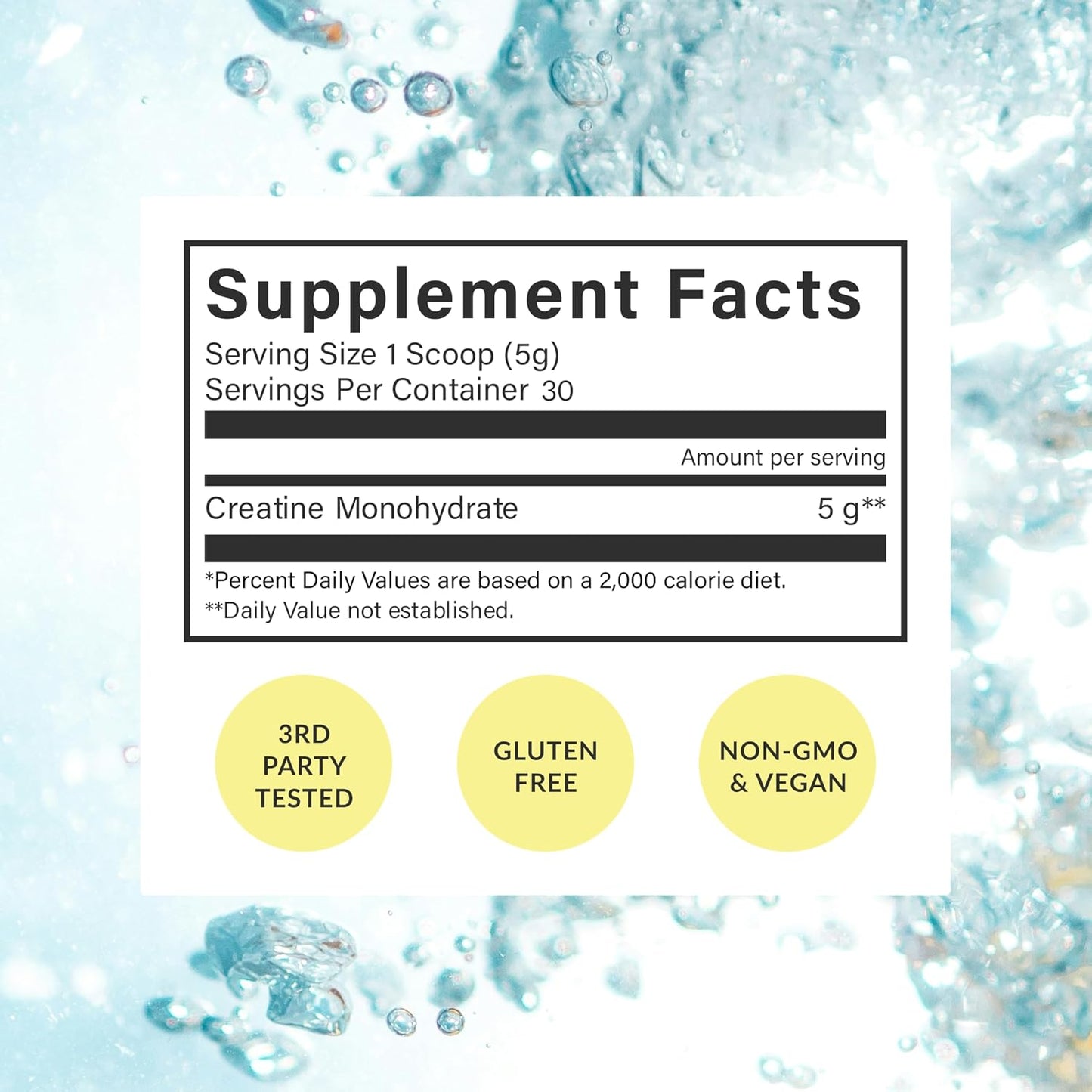 BEAM Creatine Monohydrate Powder – 5g Micronized Creatine Monohydrate, Third Party Tested Creatine for Women & Men, Muscle Strength, Growth, Recovery & Cognitive Support, Unflavored, 5 Servings
