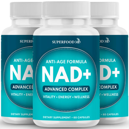 NAD+ Supplement Liposomal + Resveratrol for Women & Men, Astaxanthin, CoQ10, Alpha Lipoic Acid, Green Tea - 120 Count