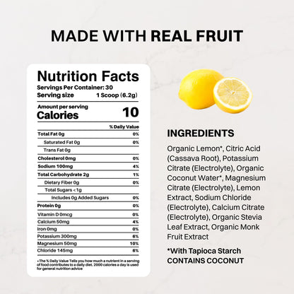 Blue Hawaiian Electrolytes Drink Mix | 30 Servings | Organic Coconut Water, Spirulina & 5 Key Electrolytes
