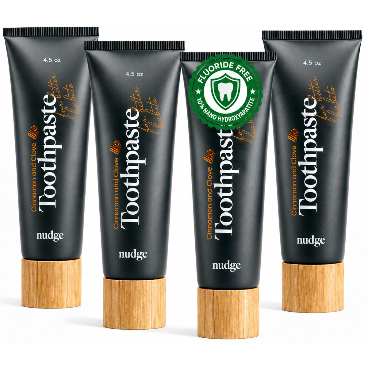 Nudge 10% Nano Hydroxyapatite Toothpaste, Natural Mint, 4.5 oz, Pack of 2