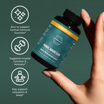 Primal Harvest Magnesium - Daily Vegan Supplement, Gluten, Dairy & Soy Free