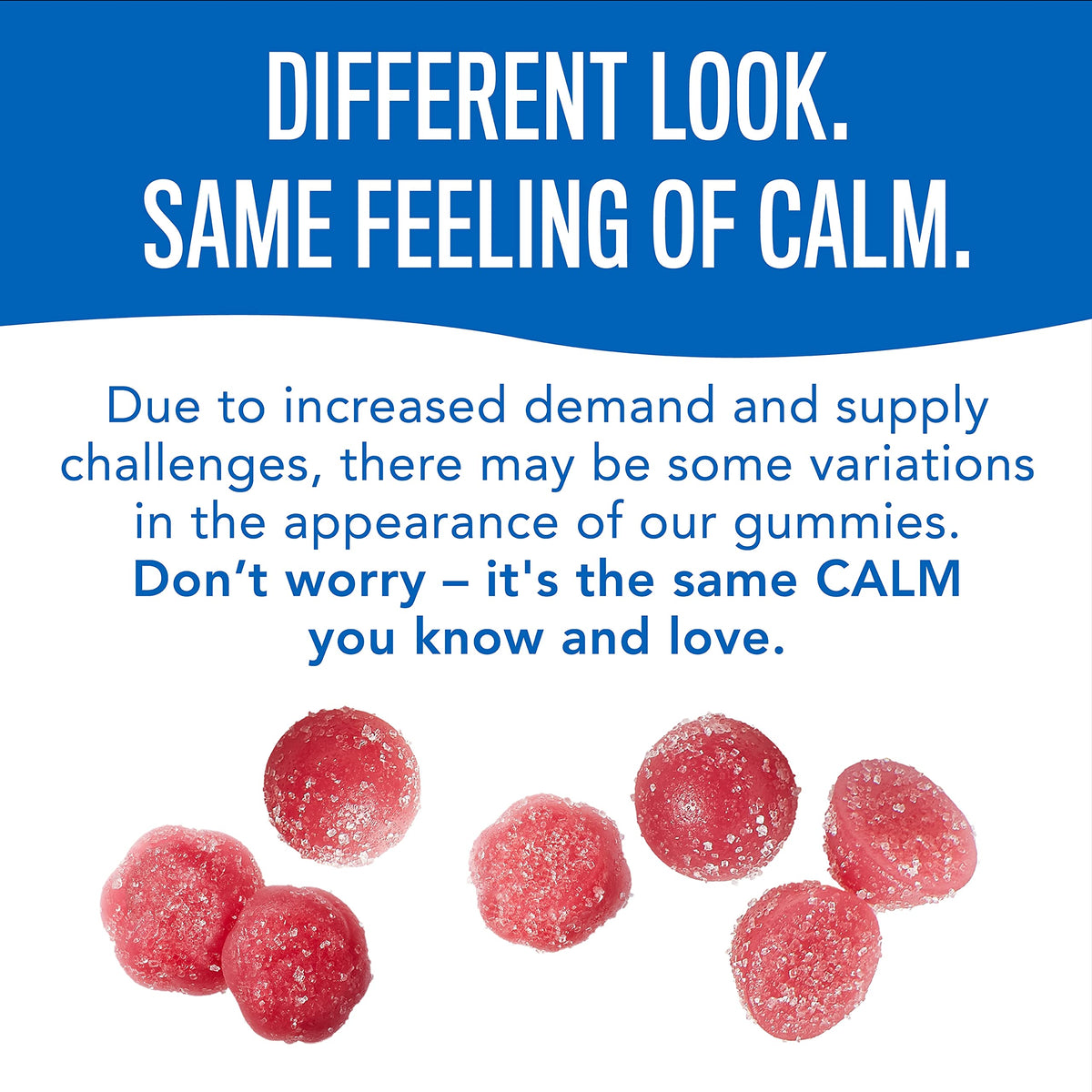 Natural Vitality Calm, Magnesium Citrate Supplement, Stress Relief Gummies, Supports