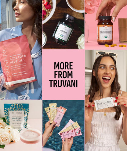 Truvani Organic Plant Based Protein Powder | Strawberry | 10 Servings | Vegan | 20g Pea Protein | Single Serving Travel Packets | Keto | Gluten & Dairy Free | Low Carb