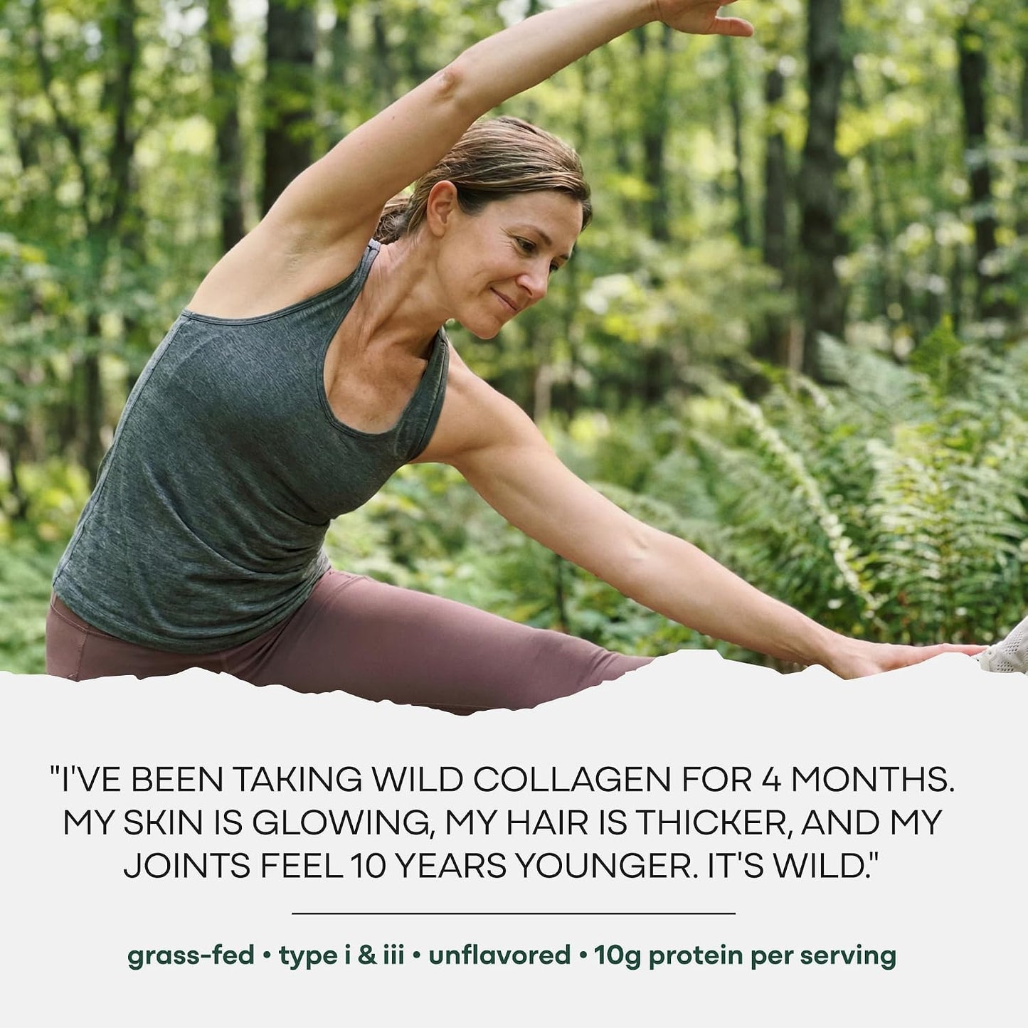 Wild Foods Collagen Peptides Powder – 16 oz Grass-Fed Hydrolyzed for Skin, Hair, Nails Support – Unflavored & Easy to Mix – Non-GMO, Made in USA Collagen Powder for Women and Men
