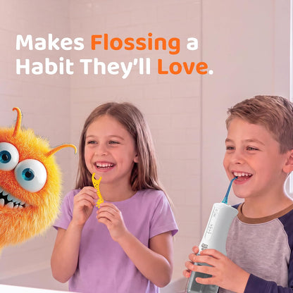 GuruNanda Kids Water Flosser Cordless, Braces-Friendly, Ages 6+, White, 1ct