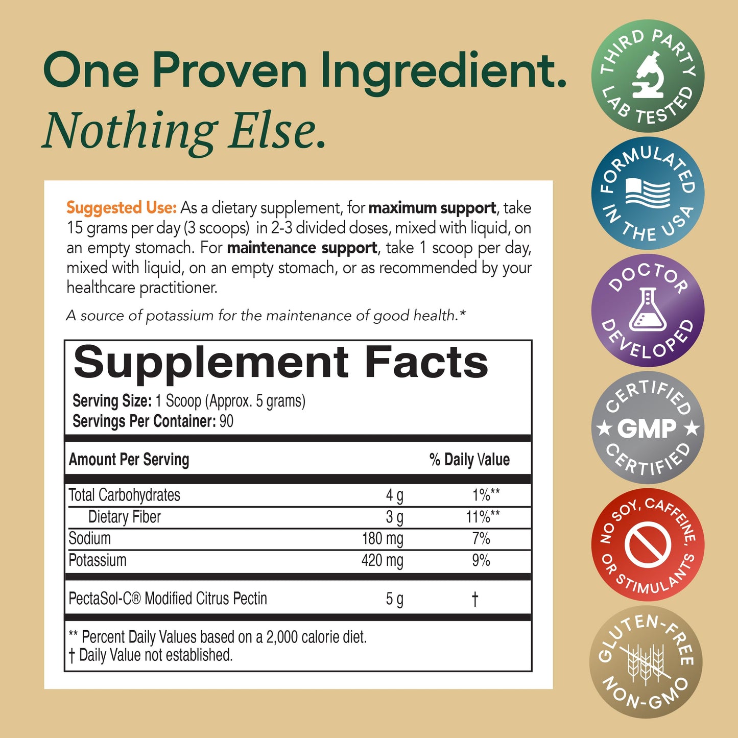 EcoNugenics PectaSol Modified Citrus Pectin – 184g Berry Powder – Total-Body Health Supplement to Support Immune System, Inflammation Response & Healthy Aging + Maintain Healthy Galectin-3 Levels