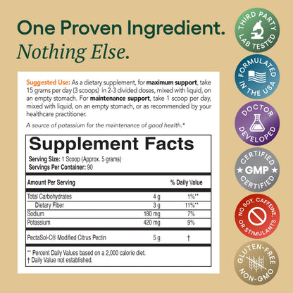 EcoNugenics PectaSol Modified Citrus Pectin – 184g Berry Powder – Total-Body Health Supplement to Support Immune System, Inflammation Response & Healthy Aging + Maintain Healthy Galectin-3 Levels