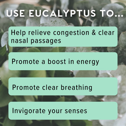 MOXĒ Eucalyptus Essential Oil Nasal Inhaler, Sinus & Congestion Relief, Daily Relaxation, Stress Relief