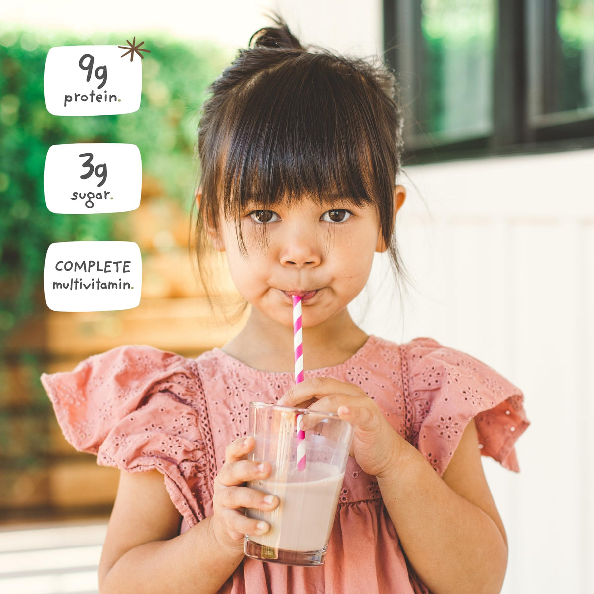 Nurished Mighty Chocolate Milk - Kids Daily Protein Powder Boosted with 2 Billion
