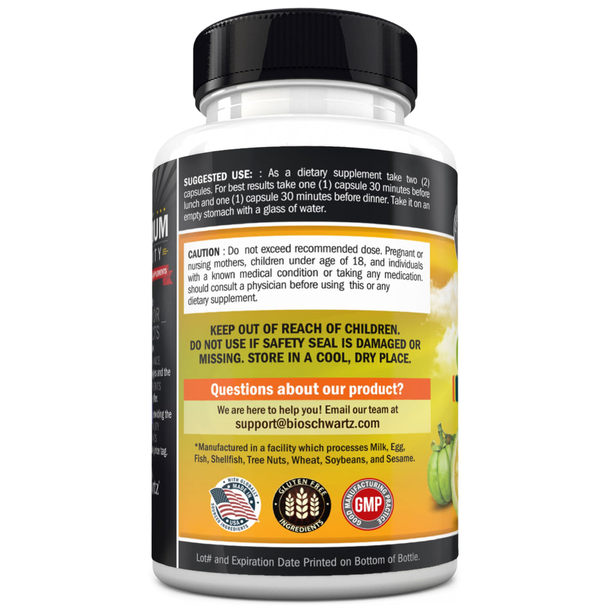 Garcinia Cambogia Weight Loss Pills with 1500mg HCA Pure Extract, 90ct