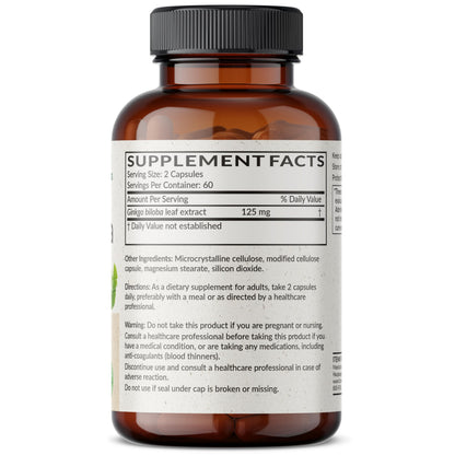 Futurebiotics Ginkgo Biloba Extra Strength Supports Brain Function & Memory Support, 120 Vegetarian Capsules