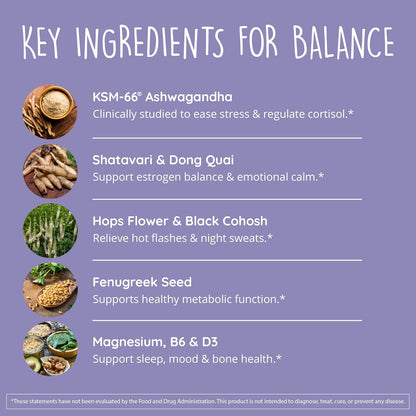 Happy Healthy Hippie PeriPeace Supplements for Women & Go with The Flow Hormone Balance for Women