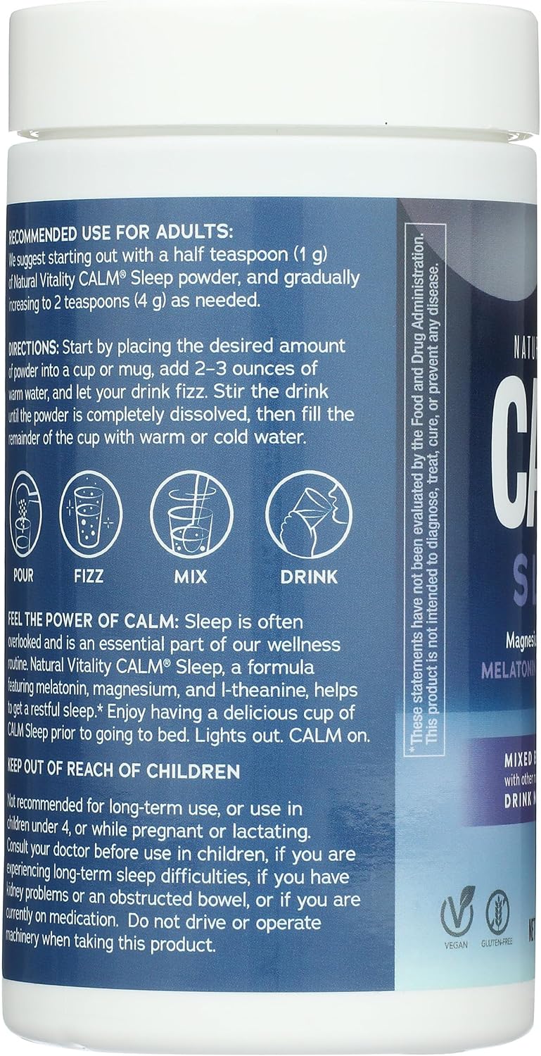 Natural Vitality Natural Calm Specifics CALMFUL SLEEP (Mixed Berry Flavor) 6 ounces