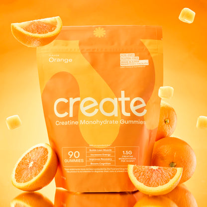 Create Creatine Monohydrate Gummies for Men & Women, Boost Focus, Strength