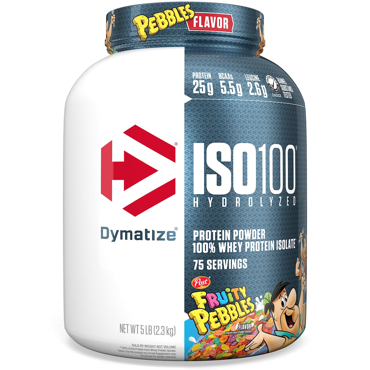 Dymatize ISO100 Hydrolyzed Protein Powder, 100% Whey Isolate, 25g of Protein, 5.5g 