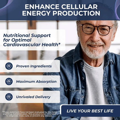 Tesseract Medical Research Body Repair with Vitality Boost, Joint Support Supplement, Sustained Release & Coenzyme Q10 Antioxidant Supplement for Optimal Health