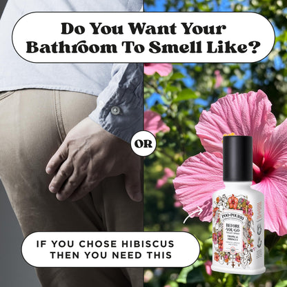 Poo-Pourri Before-You-Go Toilet Spray, Tropical Hibiscus, 2 Fl Oz - Hibiscus, Apricot and Citrus