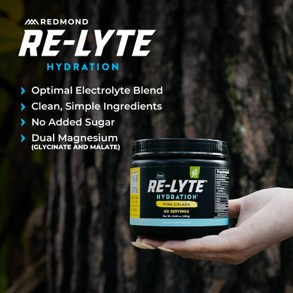 REDMOND Re-Lyte Sugar Free Electrolyte Powder Mix (Strawberry Lemonade) | Zero Sugar Electrolytes, Hydration Powder