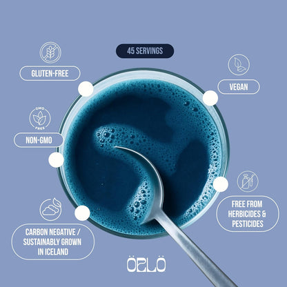 Orlo Blue Essence - Liquid Blue Spirulina with Phycocyanin Extract & Bioactive Methylcobalamin B12 Vitamin - Methylene Alternative - Natural Vegan Superfood - Clean, Bioavailable Formula – 50 ml