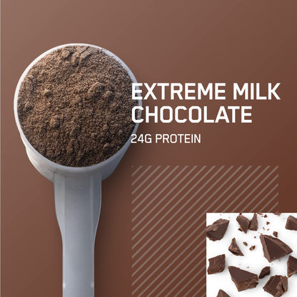 Optimum Nutrition Gold Standard 100% Whey Protein Powder, Extreme Milk Chocolate