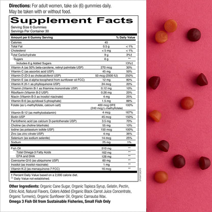 SmartyPants Women's Multivitamin and Probiotic Immunity Bundle: Omega 3 Fish Oil