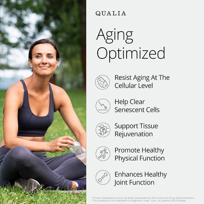 Qualia Senolytic & Qualia Stem Cell | Advanced Cellular Renewal System | Supports Healthy Aging Repair & Rejuvenation | 1-Month Supply Bundle