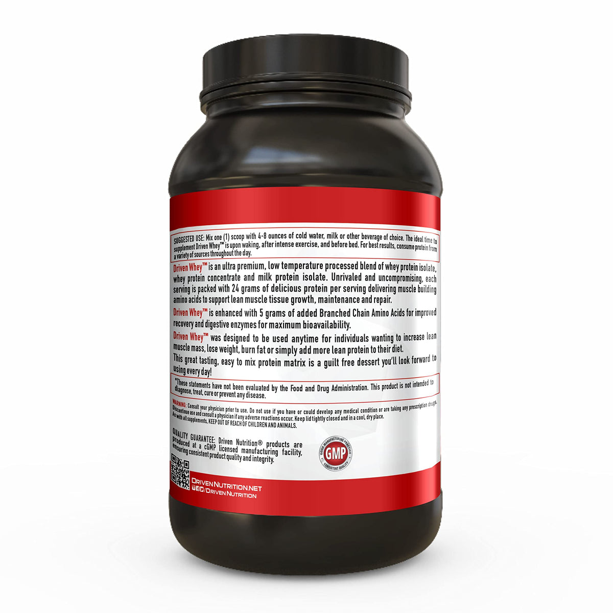 Driven WHEY- Grass Fed Whey Protein Powder: Delicious, Clean Protein Shake