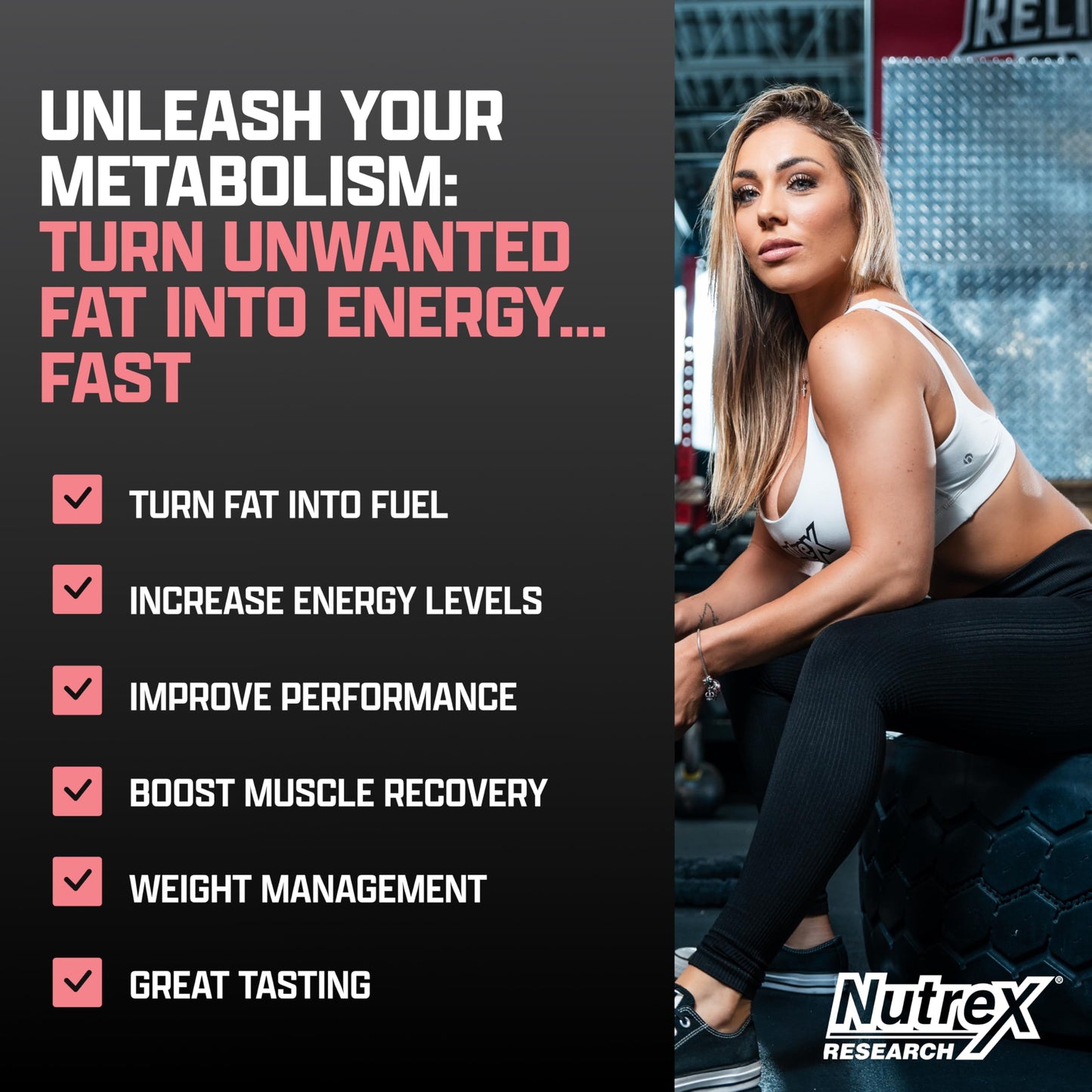 Nutrex Research L Carnitine 3000 - Clinically Dosed L-Carnitine Liquid for Energy, Metabolism & Muscle Recovery - Delicious Strawberry Watermelon - No Sugar, No Carbs, No Stimulants - 31 Servings