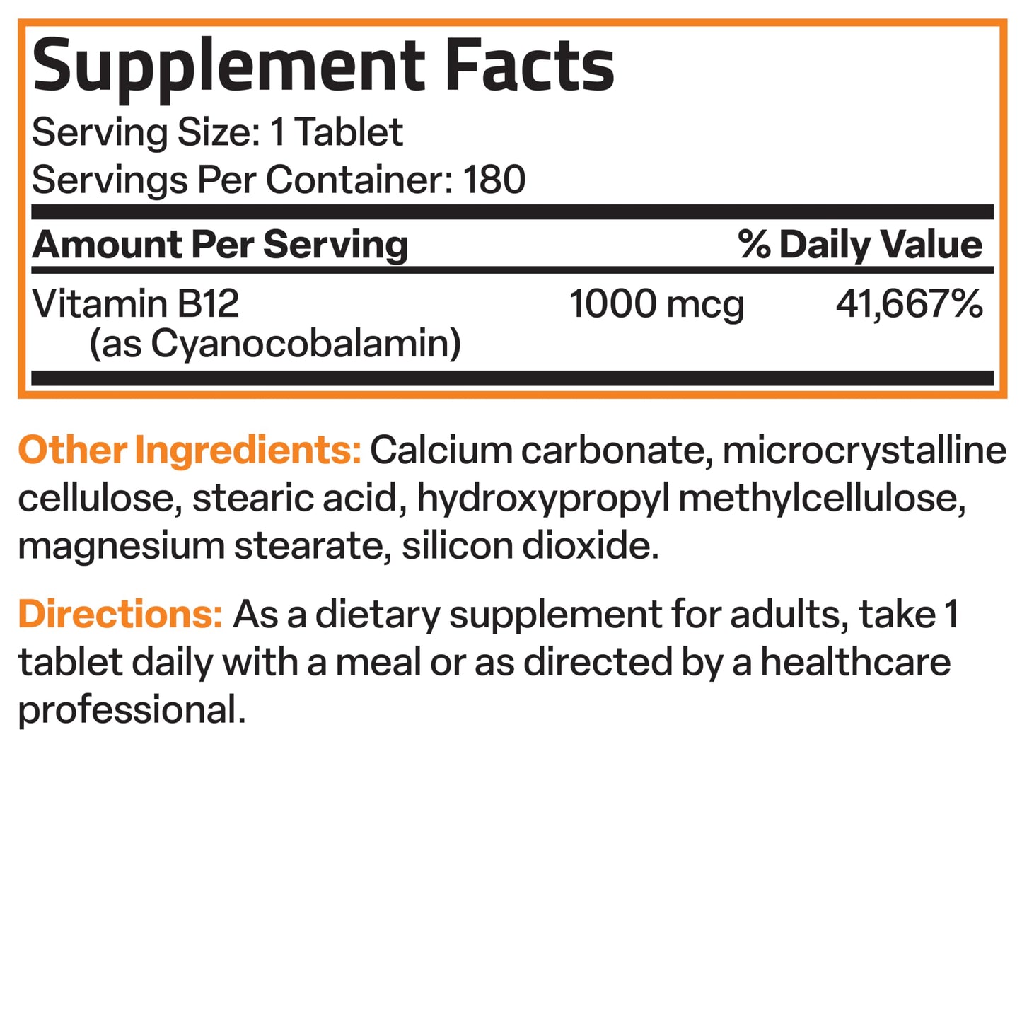 Bronson Vitamin B12 1000 mcg Sustained Release Premium Non GMO Tablets Supports Nervous System, Healthy Brain Function and Energy Production, 100 Count