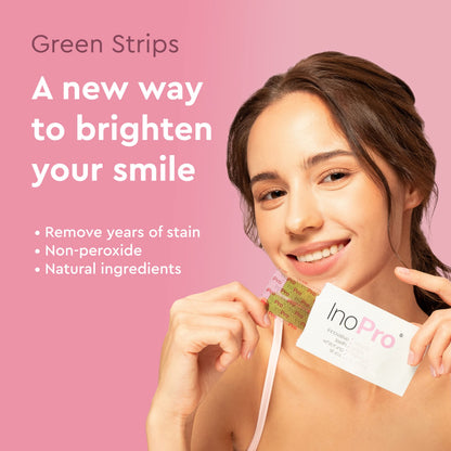 InoPro Teeth Whitening Strips 14 Treatments - Peroxide Free - Whitening Without The Harm
