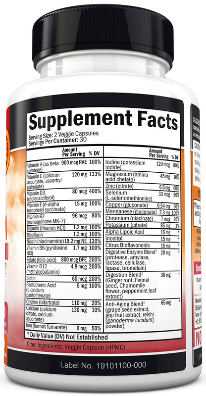 Daily Multivitamin for Women 50 & Over, 60 Capsules