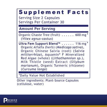 Premier Research Labs Fem Balance-FX - Supports Menstrual Cycles & Regularity - with Chaste Tree Fruit