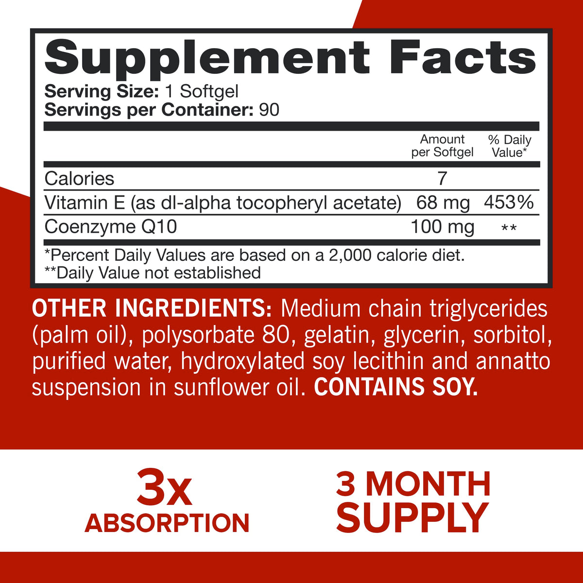 Qunol Ultra CoQ10 100mg Softgels- 3x Better Absorption, Antioxidant for Heart Health