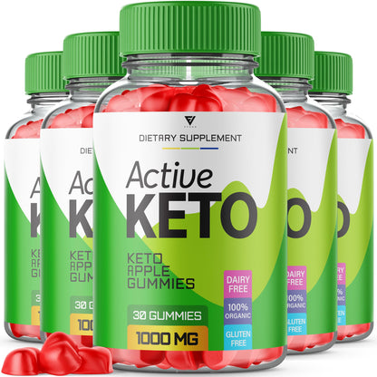 Fyvus (5 Pack) Active Keto Gummies, Active Keto ACV Gummies for Weight Loss 