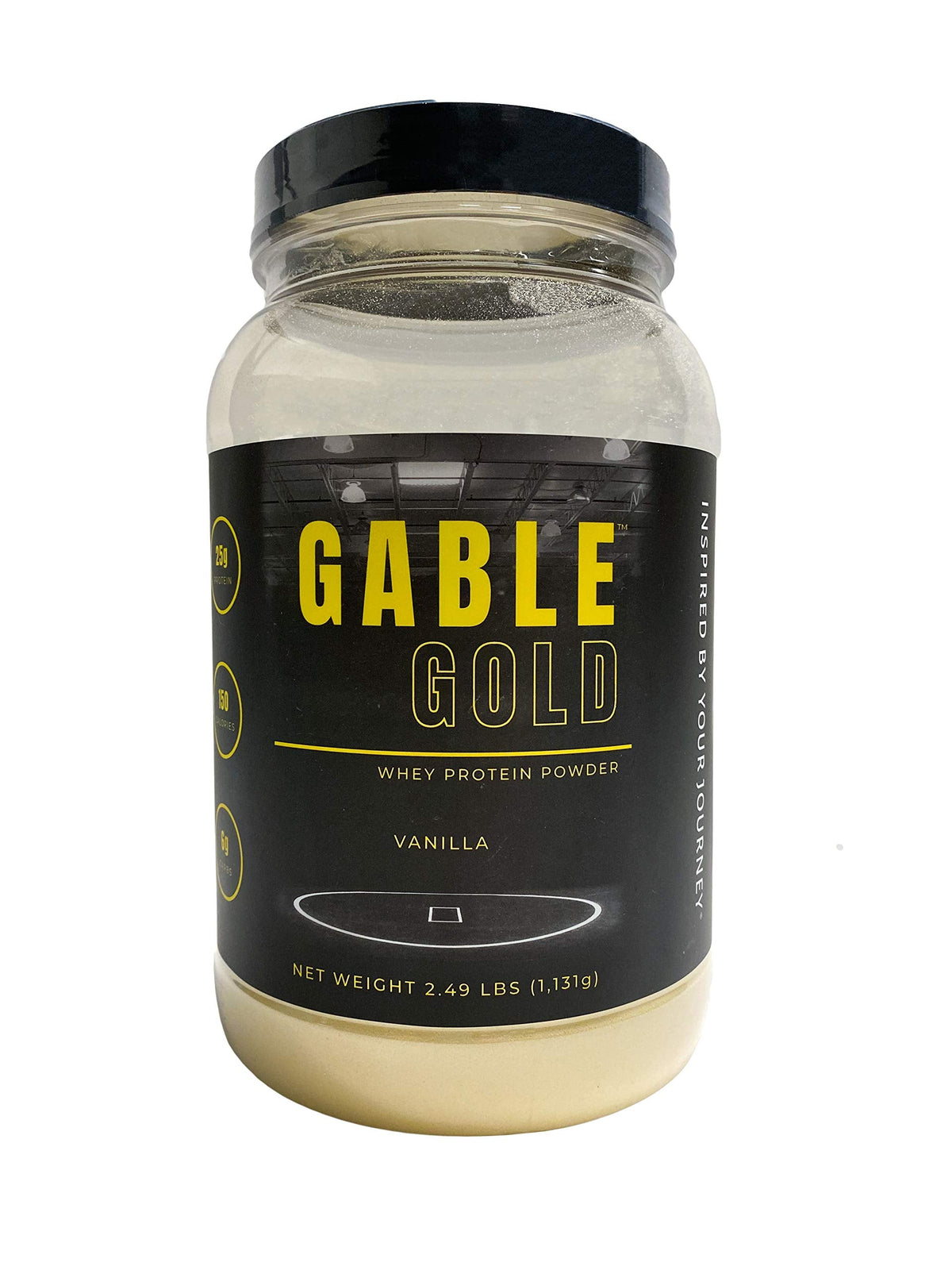 Silver Star Nutrition, Gable Gold Vanilla Whey Protein Powder + MCT Oil & Inulin, No Added 