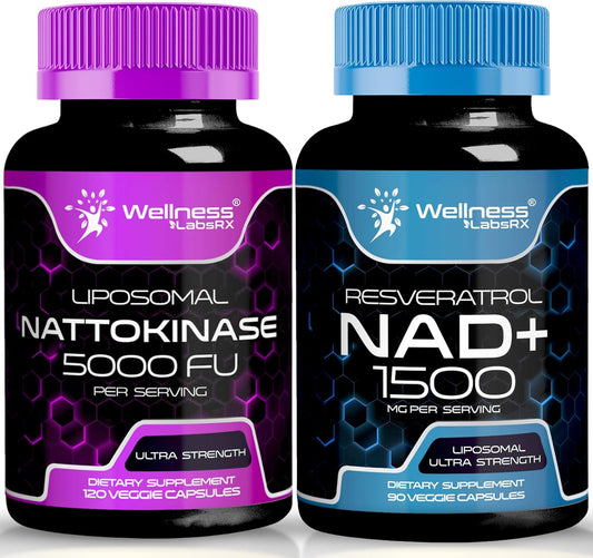 WELLNESS LABSRX NAD Capsules │Nattokinase Capsules | Bundle