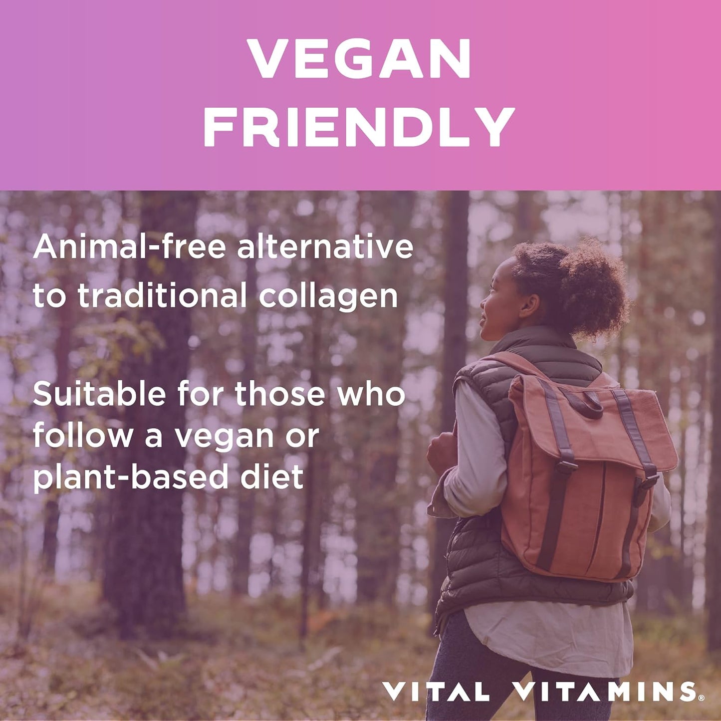 Vital Vitamins Vegan Collagen Booster + NAD+ Supplement